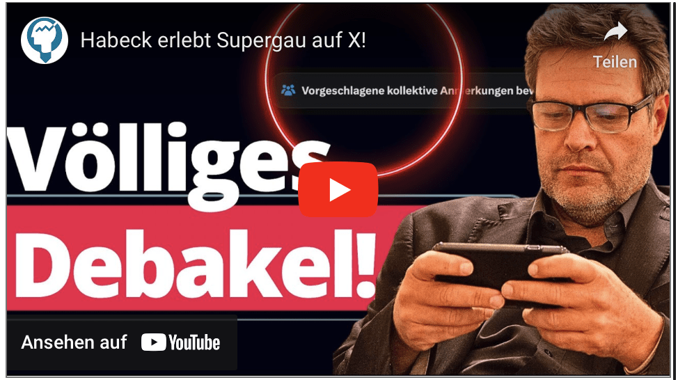 Habeck erlebt Supergau auf X!