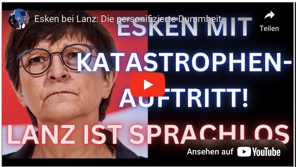 Esken bei Lanz: Die personifizierte Dummheit!
