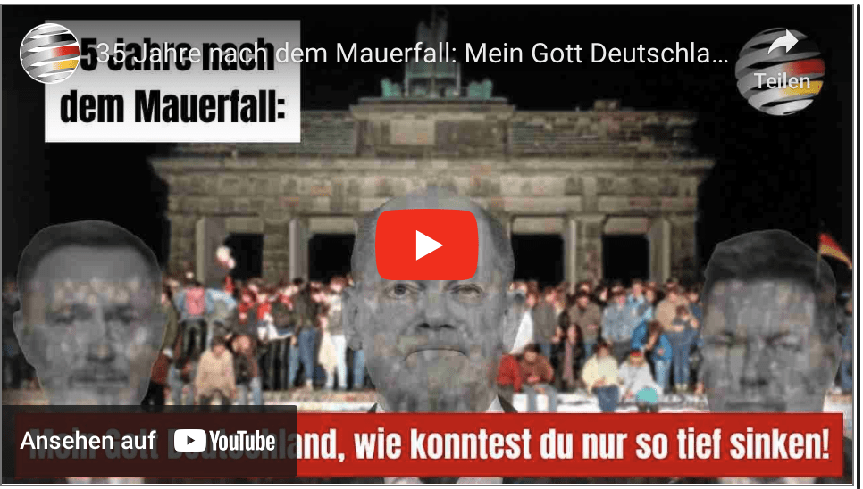 35 Jahre nach dem Mauerfall: Mein Gott Deutschland, wie konntest du nur so tief sinken!