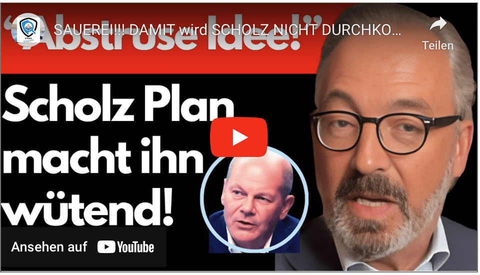 SAUEREI!!! DAMIT wird SCHOLZ NICHT DURCHKOMMEN