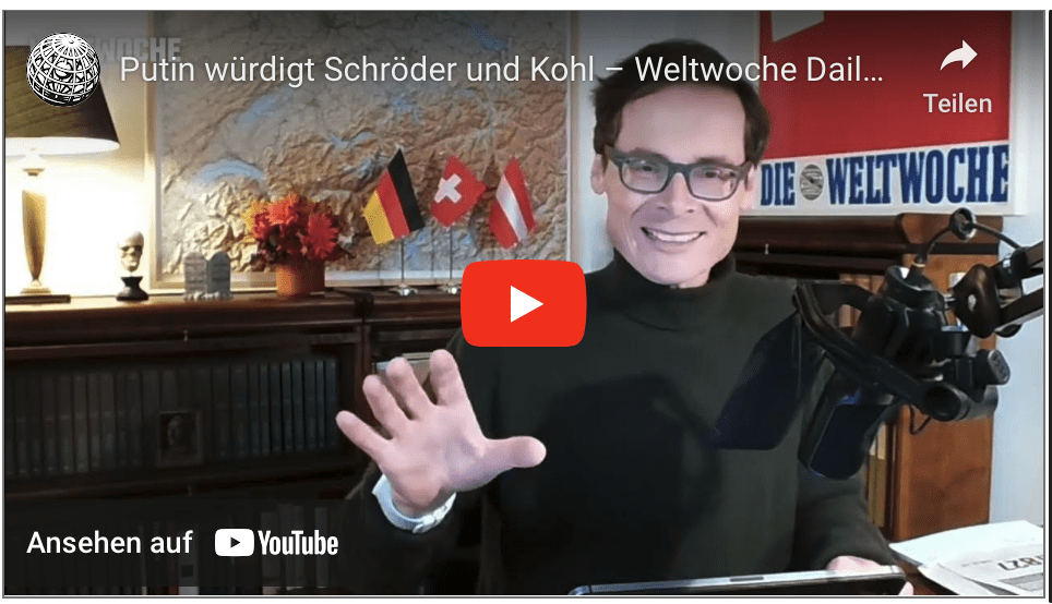 Putin würdigt Schröder und Kohl – Weltwoche Daily DE