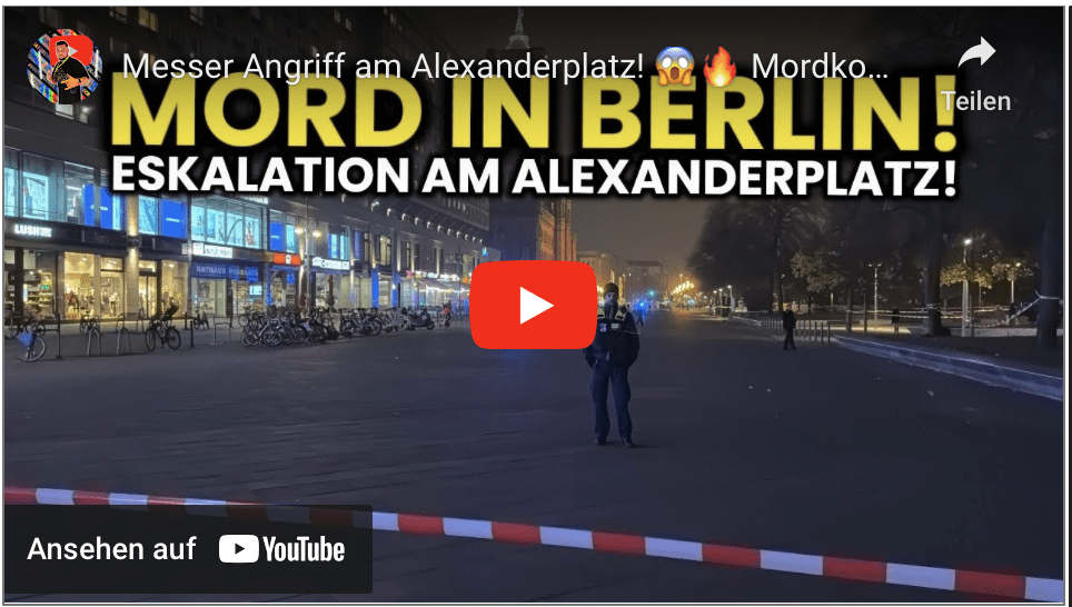 Messer Angriff am Alexanderplatz! Mordkommission ermittelt!  ESKALATION!