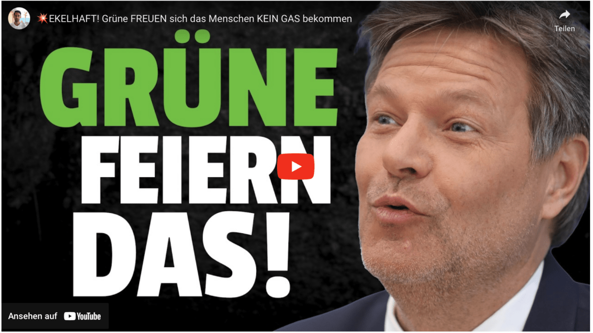 EKELHAFT! Grüne FREUEN sich das Menschen KEIN GAS bekommen