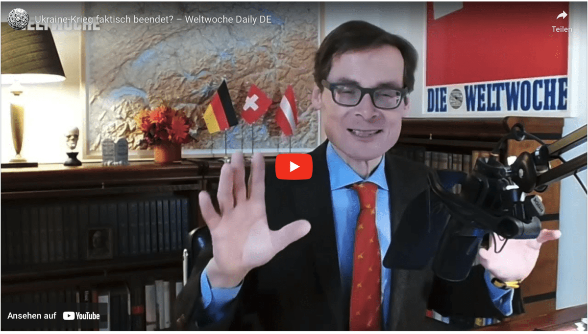 Ukraine-Krieg faktisch beendet? – Weltwoche Daily DE