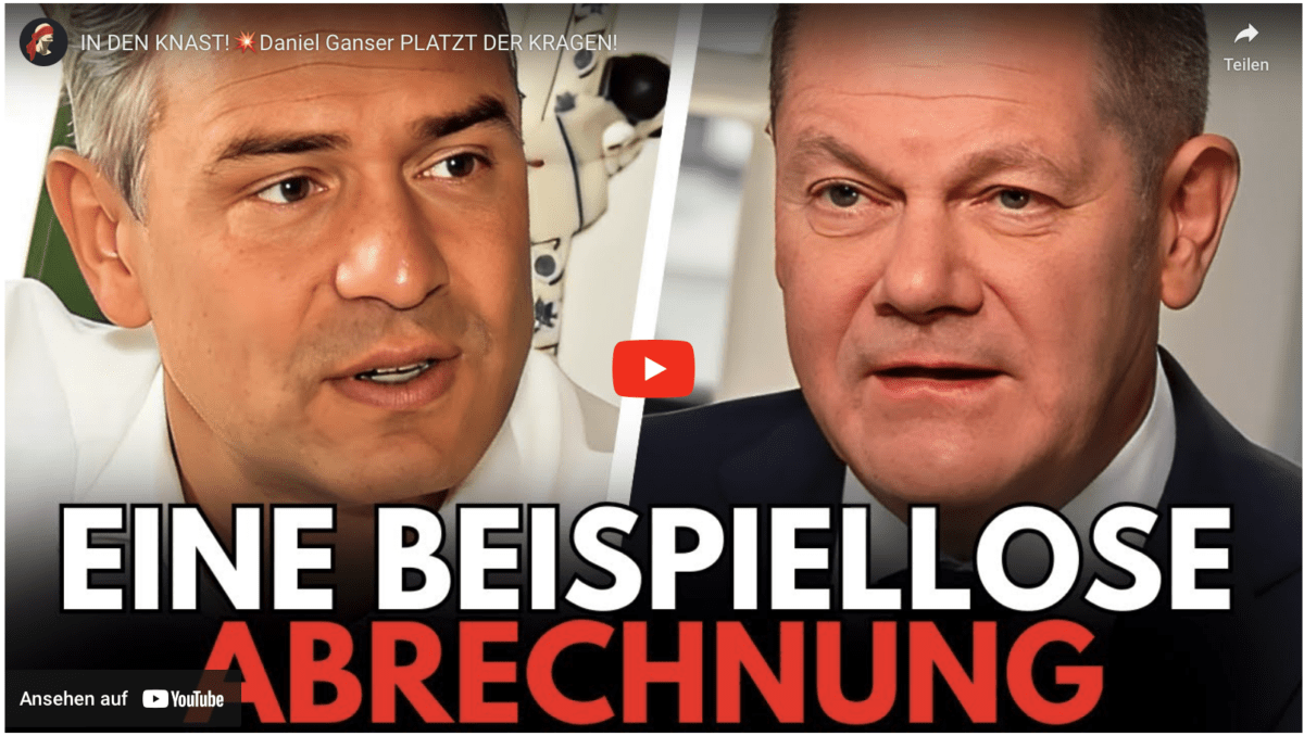 IN DEN KNAST! Daniel Ganser PLATZT DER KRAGEN!