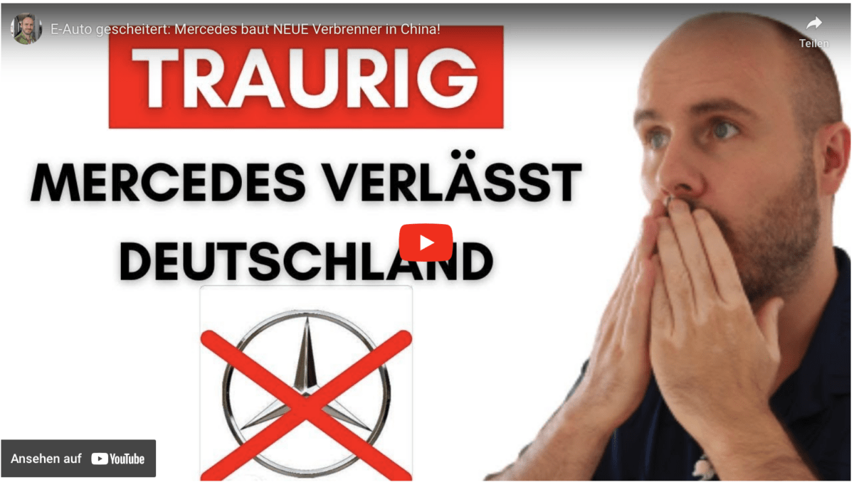 E-Auto gescheitert: Mercedes baut NEUE Verbrenner in China!