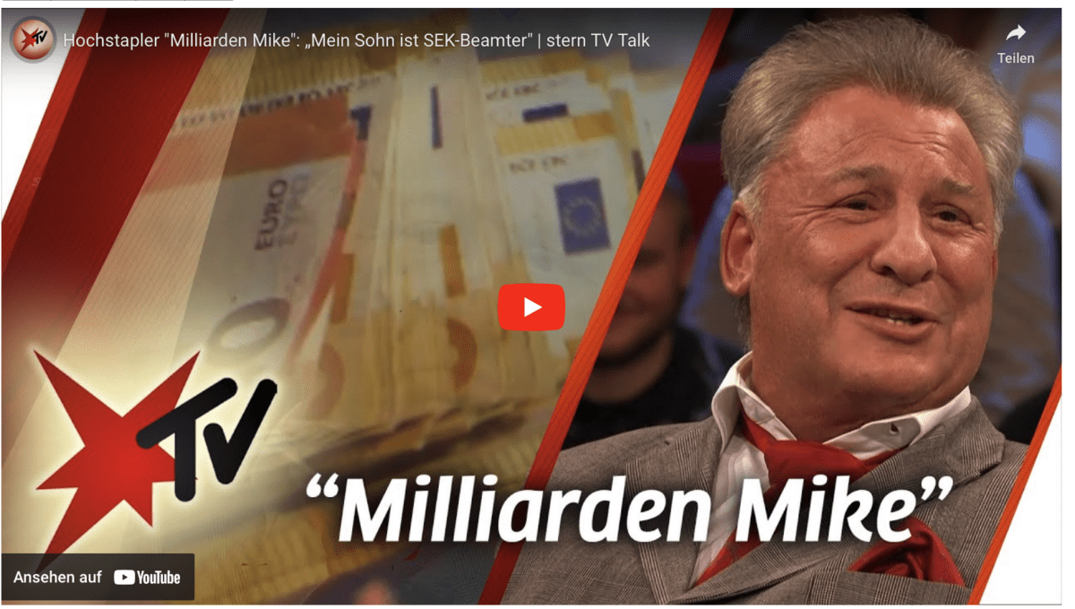Hochstapler „Milliarden Mike“: „Mein Sohn ist SEK-Beamter“ | stern TV Talk