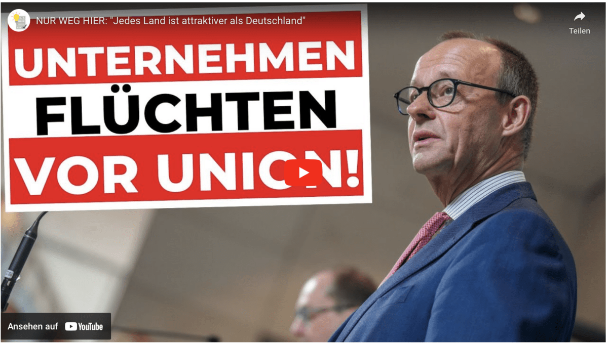 NUR WEG HIER: „Jedes Land ist attraktiver als Deutschland“