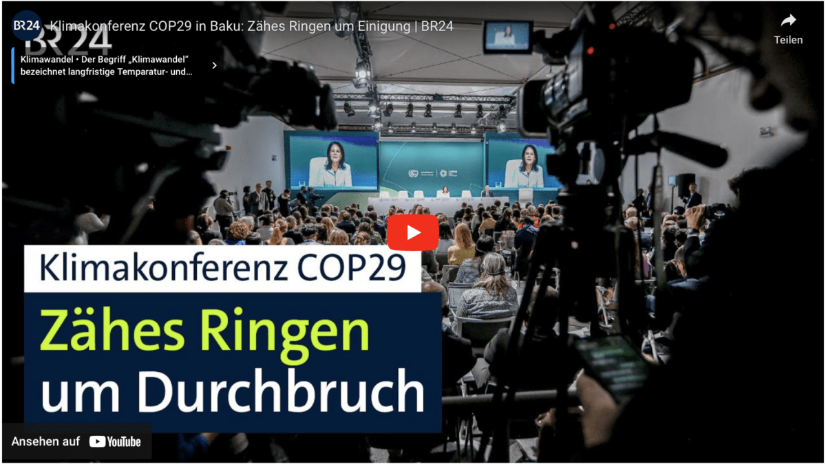 Klimakonferenz COP29 in Baku: Zähes Ringen um Einigung | BR24