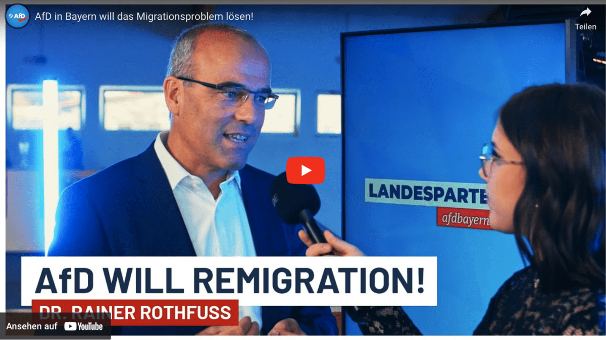 AfD in Bayern will das Migrationsproblem lösen!