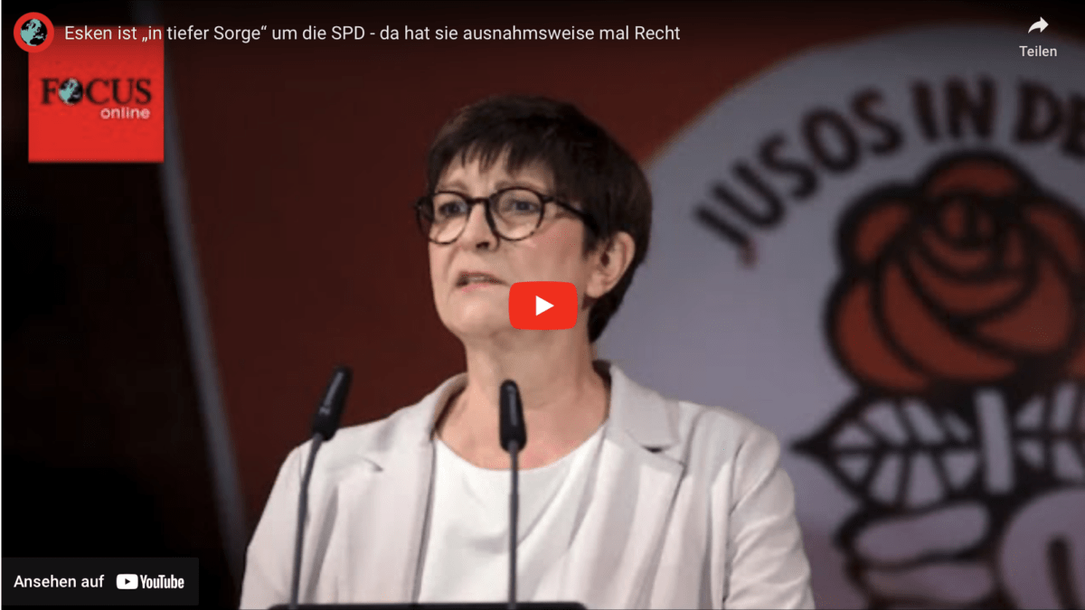 Esken ist „in tiefer Sorge“ um die SPD – da hat sie ausnahmsweise mal Recht