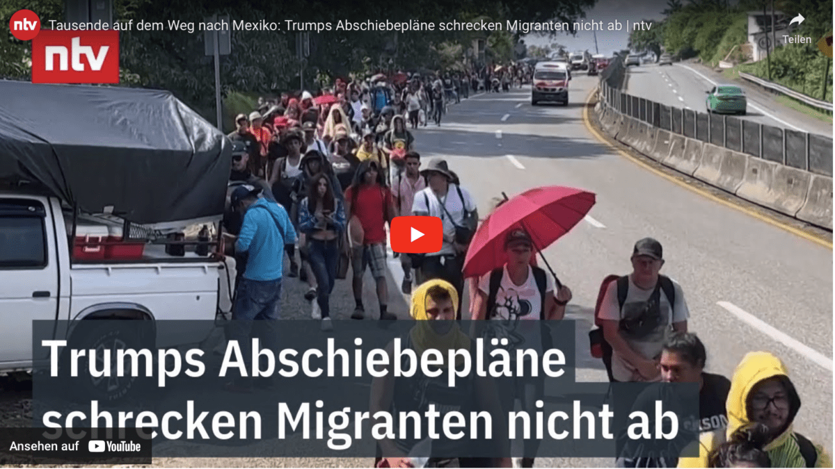Tausende auf dem Weg nach Mexiko: Trumps Abschiebepläne schrecken Migranten nicht ab | ntv