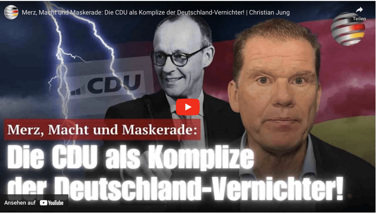 Merz, Macht und Maskerade: Die CDU als Komplize der Deutschland-Vernichter! | Christian Jung