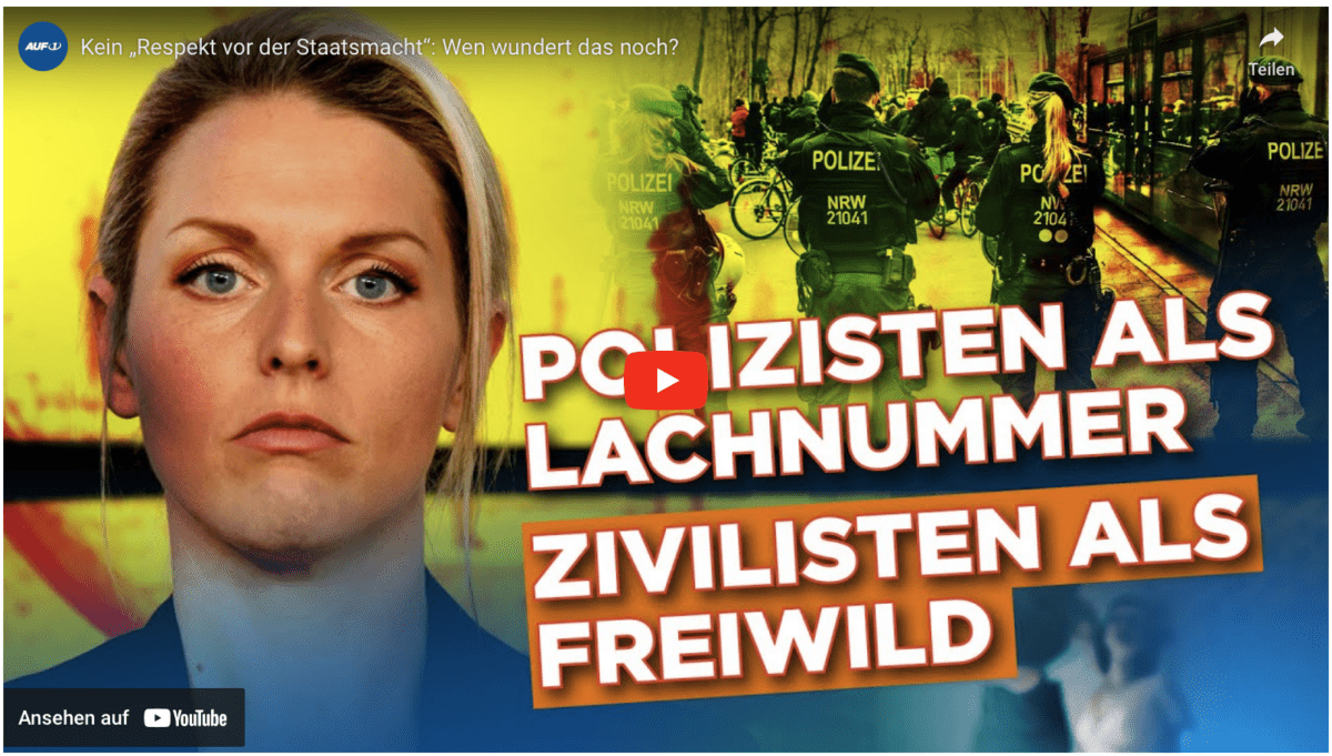 Kein „Respekt vor der Staatsmacht“: Wen wundert das noch?
