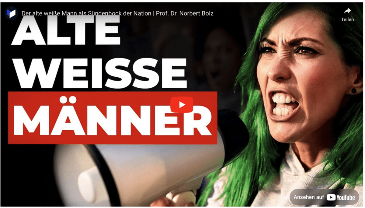 Der alte weiße Mann als Sündenbock der Nation | Prof. Dr. Norbert Bolz