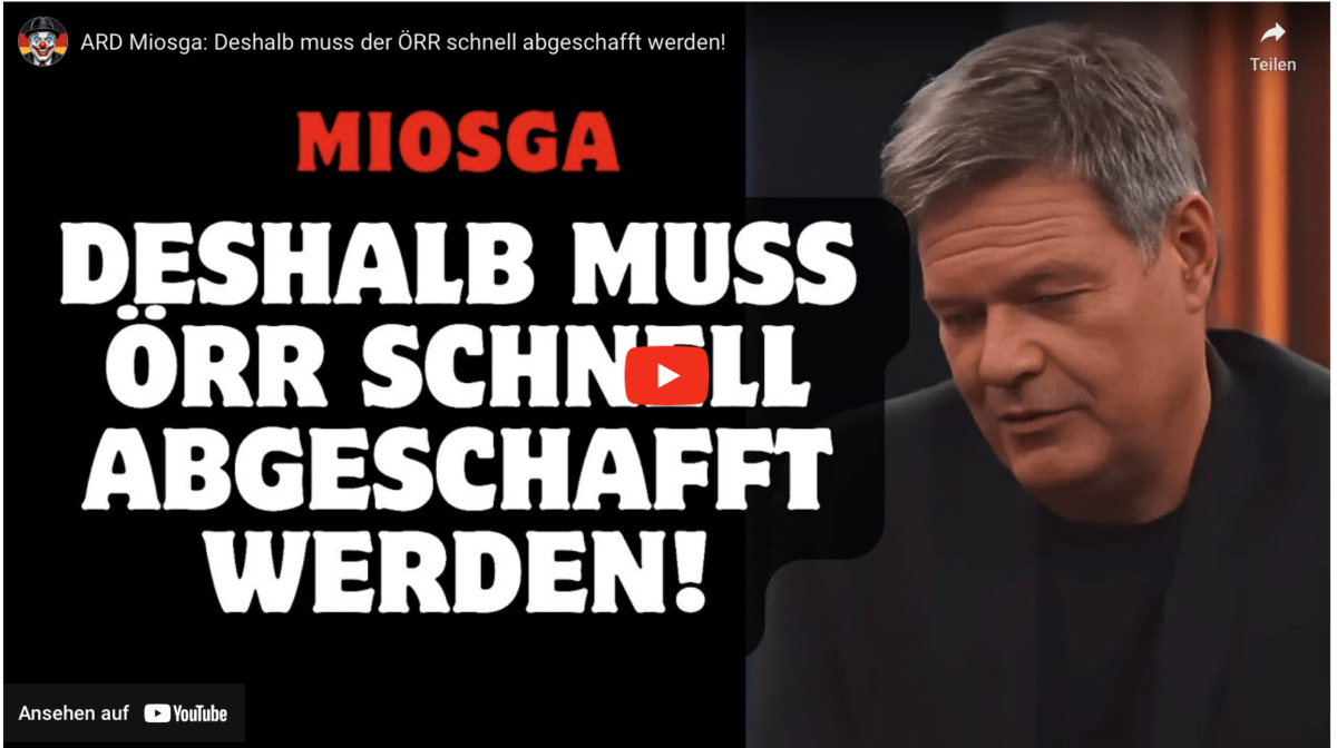ARD Miosga: Deshalb muss der ÖRR schnell abgeschafft werden!