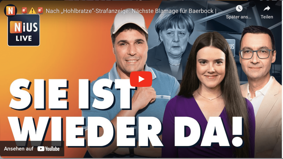 Nach „Hohlbratze“-Strafanzeige: Nächste Blamage für Baerbock | NIUS Live am 26. November 2024