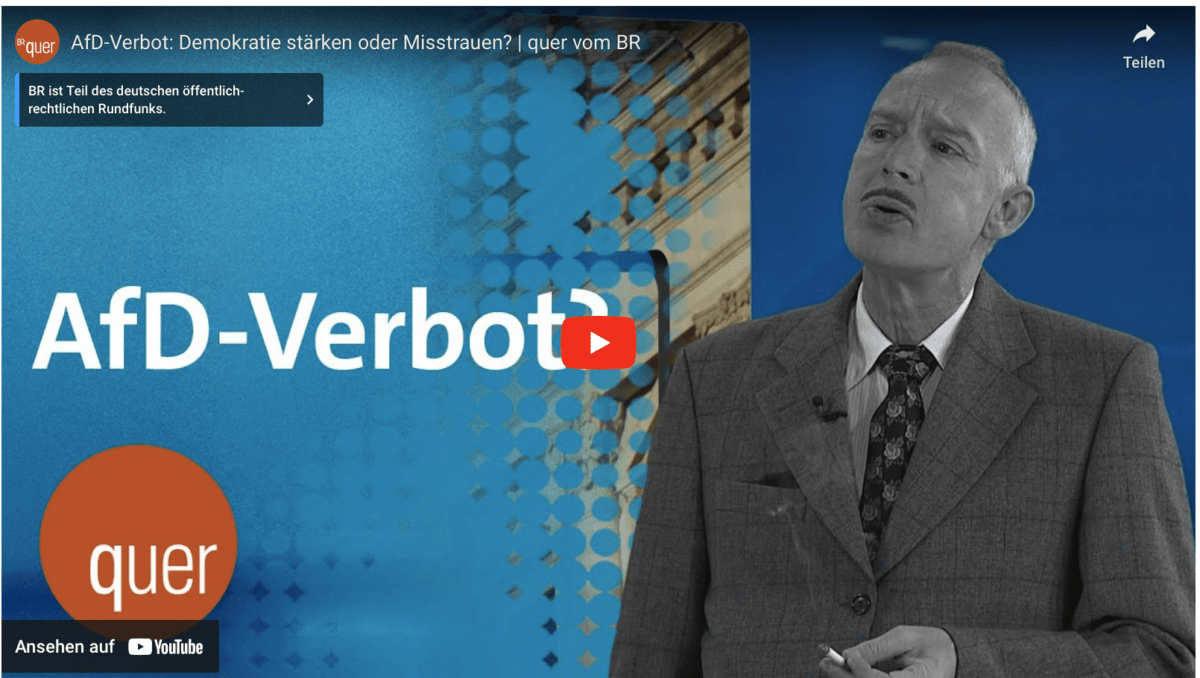 AfD-Verbot: Demokratie stärken oder Misstrauen? | quer vom BR