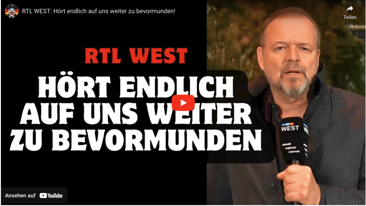 RTL WEST: Hört endlich auf uns weiter zu bevormunden!