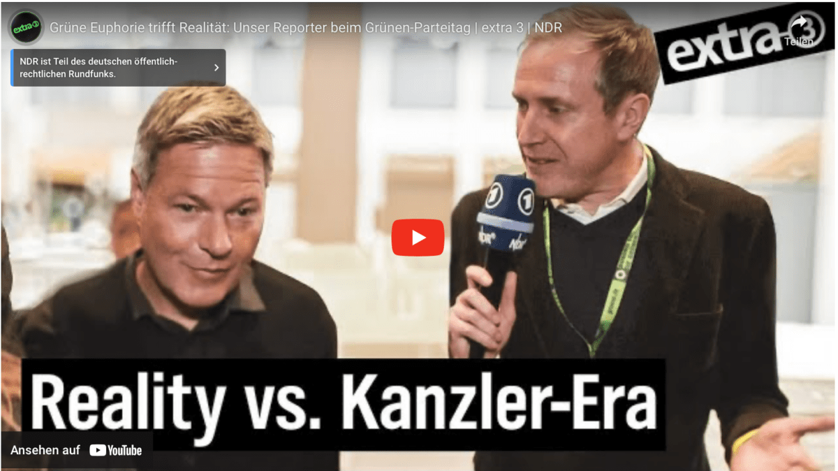 Grüne Euphorie trifft Realität: Unser Reporter beim Grünen-Parteitag | extra 3 | NDR
