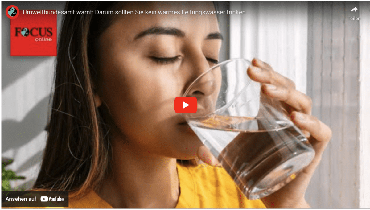 Umweltbundesamt warnt: Darum sollten Sie kein warmes Leitungswasser trinken