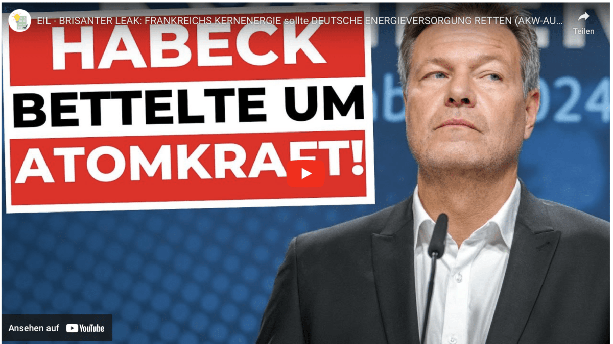 EIL – BRISANTER LEAK: FRANKREICHS KERNENERGIE sollte DEUTSCHE ENERGIEVERSORGUNG RETTEN (AKW-AUS)