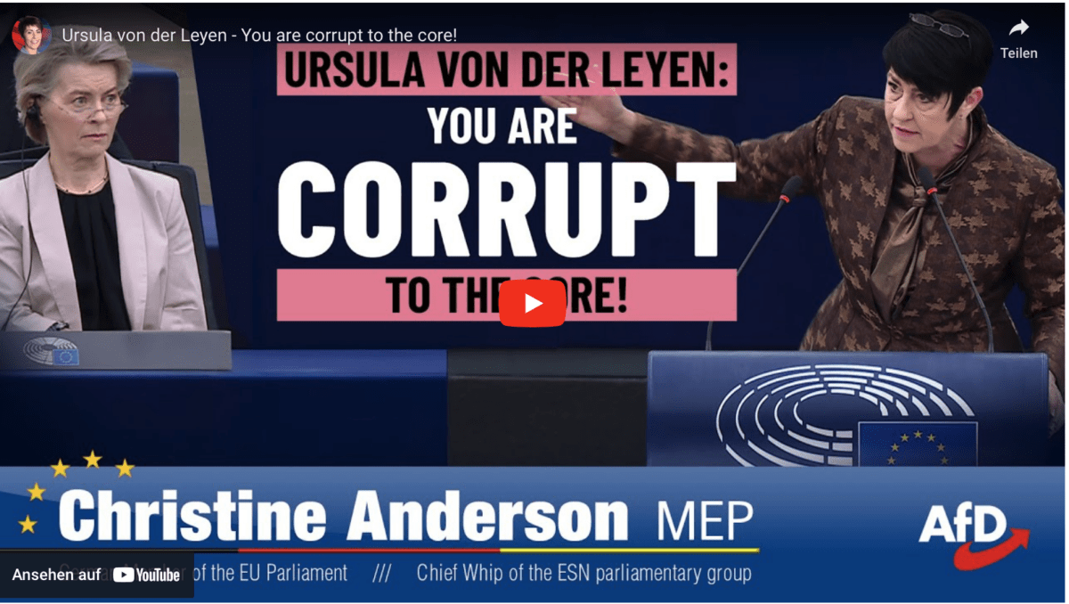 Ursula von der Leyen – You are corrupt to the core!