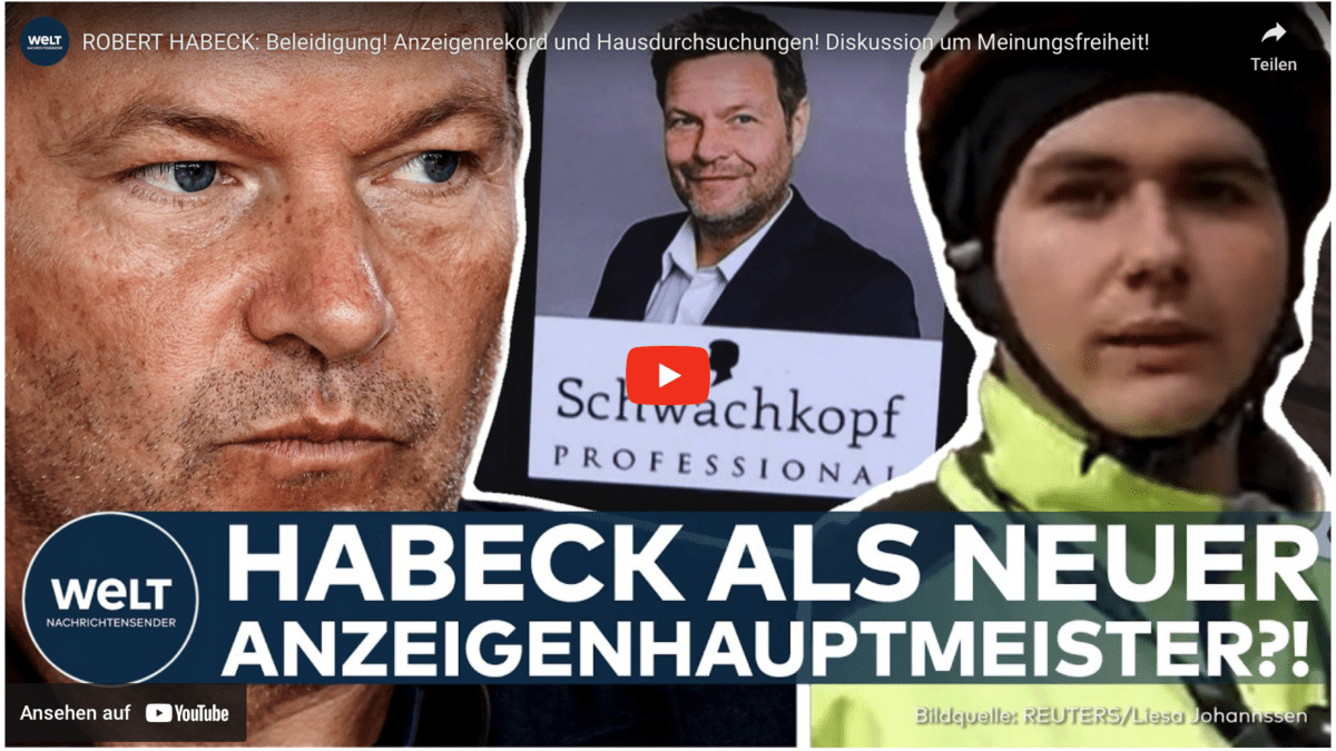 ROBERT HABECK: Beleidigung! Anzeigenrekord und Hausdurchsuchungen! Diskussion um Meinungsfreiheit!