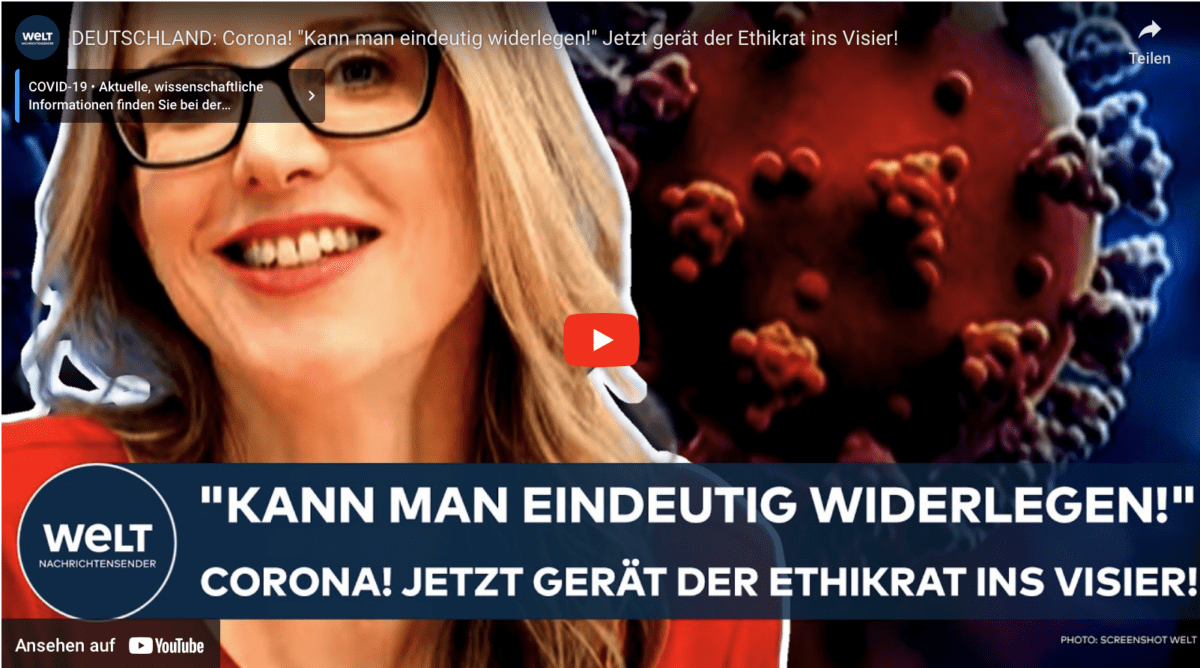 DEUTSCHLAND: Corona! „Kann man eindeutig widerlegen!“ Jetzt gerät der Ethikrat ins Visier!