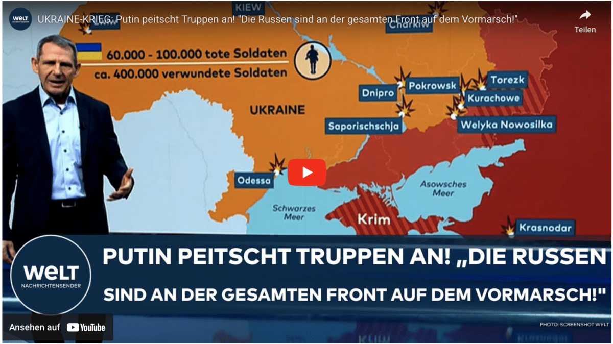 UKRAINE-KRIEG: Putin peitscht Truppen an! „Die Russen sind an der gesamten Front auf dem Vormarsch!“
