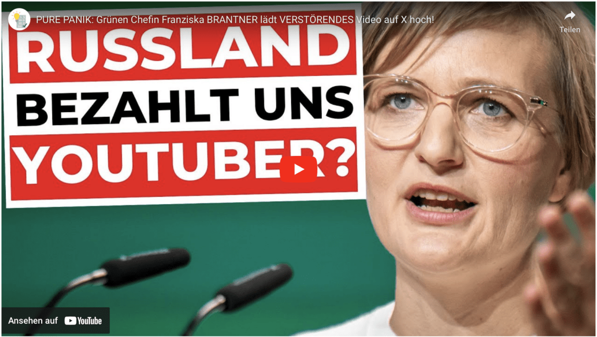 PURE PANIK: Grünen Chefin Franziska BRANTNER lädt VERSTÖRENDES Video auf X hoch!