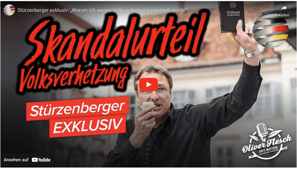 Stürzenberger exklusiv: „Warum ich wegen Volksverhetzung verurteilt wurde“