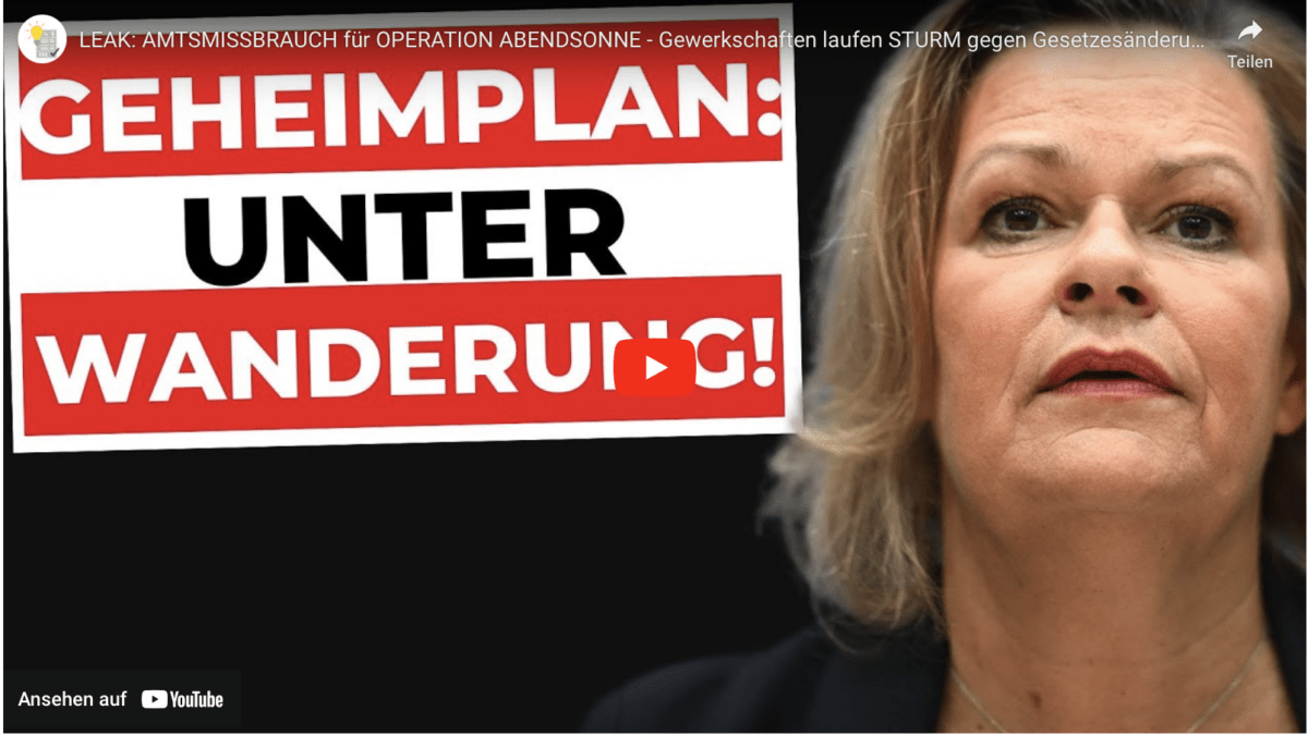 LEAK: AMTSMISSBRAUCH für OPERATION ABENDSONNE – Gewerkschaften laufen STURM gegen Gesetzesänderung!