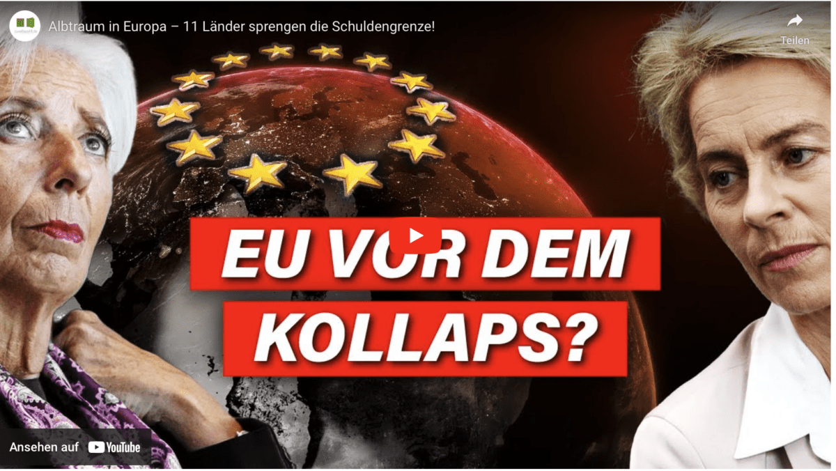 Albtraum in Europa – 11 Länder sprengen die Schuldengrenze!