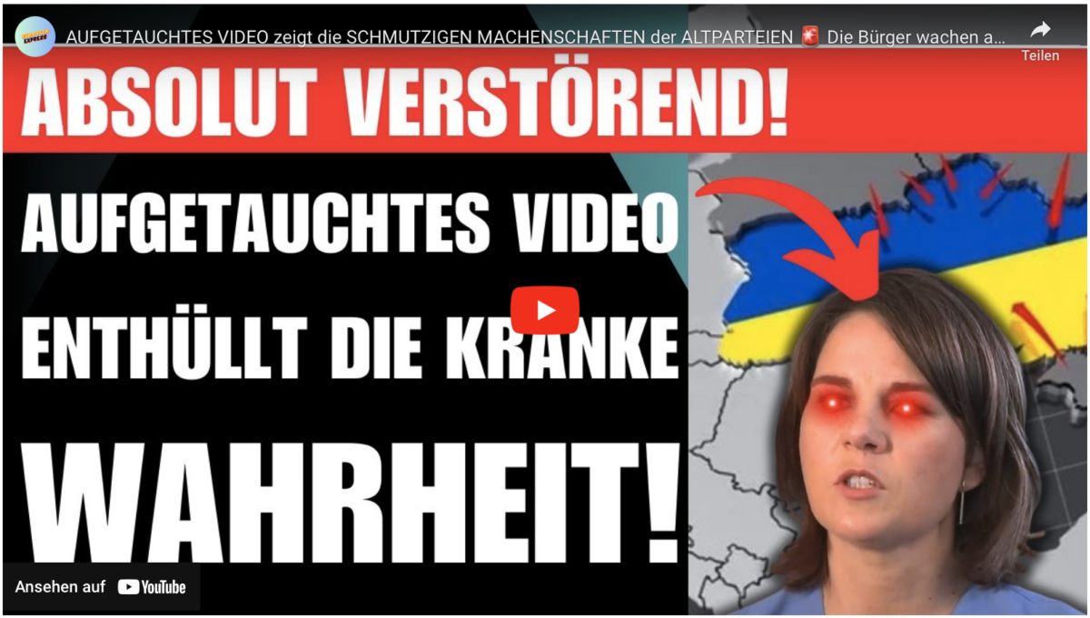 AUFGETAUCHTES VIDEO zeigt die SCHMUTZIGEN MACHENSCHAFTEN der ALTPARTEIEN  Die Bürger wachen auf!