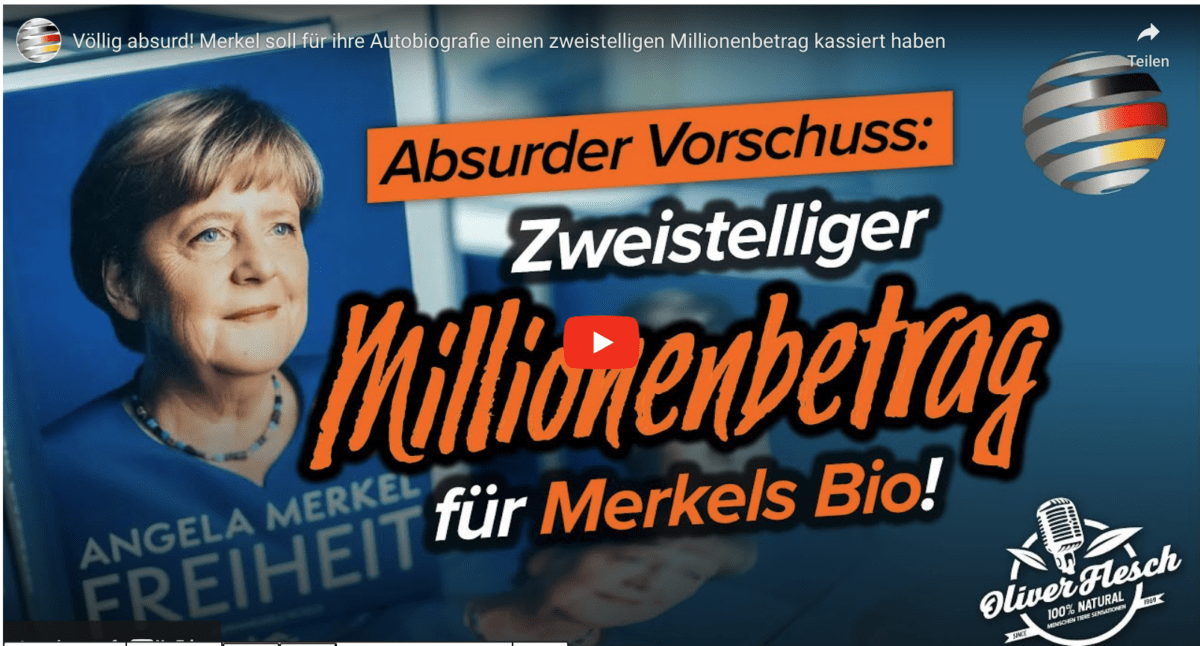 Völlig absurd! Merkel soll für ihre Autobiografie einen zweistelligen Millionenbetrag kassiert haben