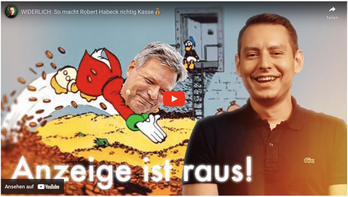 WIDERLICH: So macht Robert Habeck richtig Kasse
