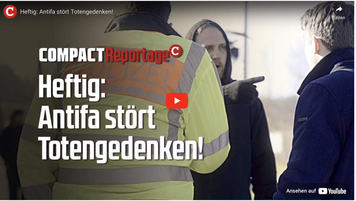 Heftig: Antifa stört Totengedenken!