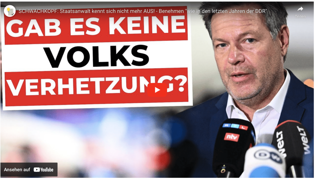 SCHWACHKOPF: Staatsanwalt kennt sich nicht mehr AUS! – Benehmen „wie in den letzten Jahren der DDR“