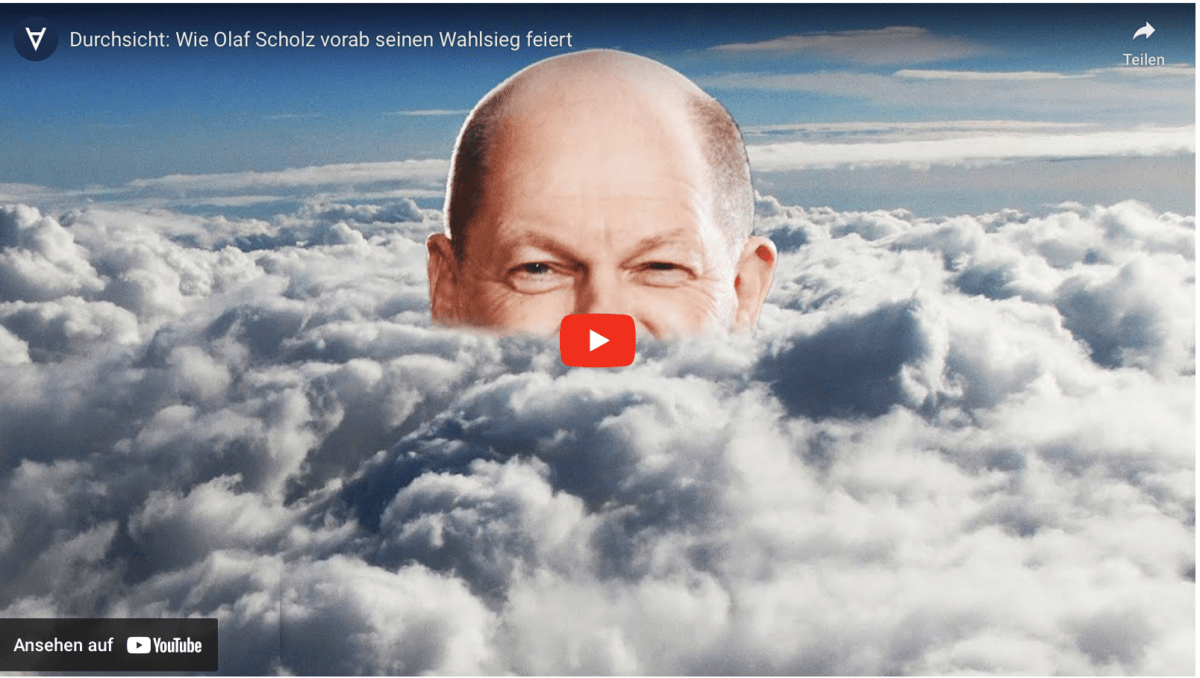 Durchsicht: Wie Olaf Scholz vorab seinen Wahlsieg feiert