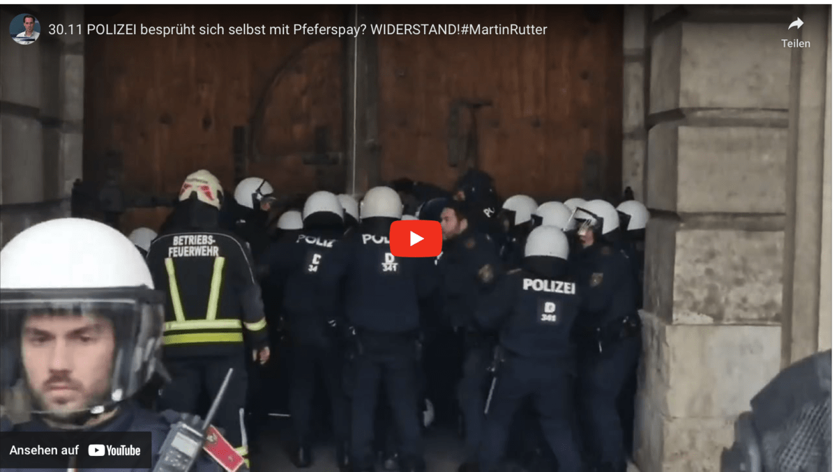 30.11 POLIZEI besprüht sich selbst mit Pfeferspay? WIDERSTAND!#MartinRutter