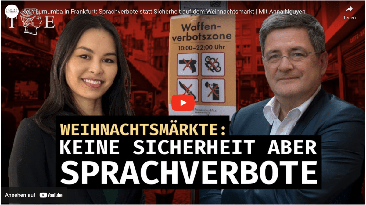 Kein Lumumba in Frankfurt: Sprachverbote statt Sicherheit auf dem Weihnachtsmarkt | Mit Anna Nguyen