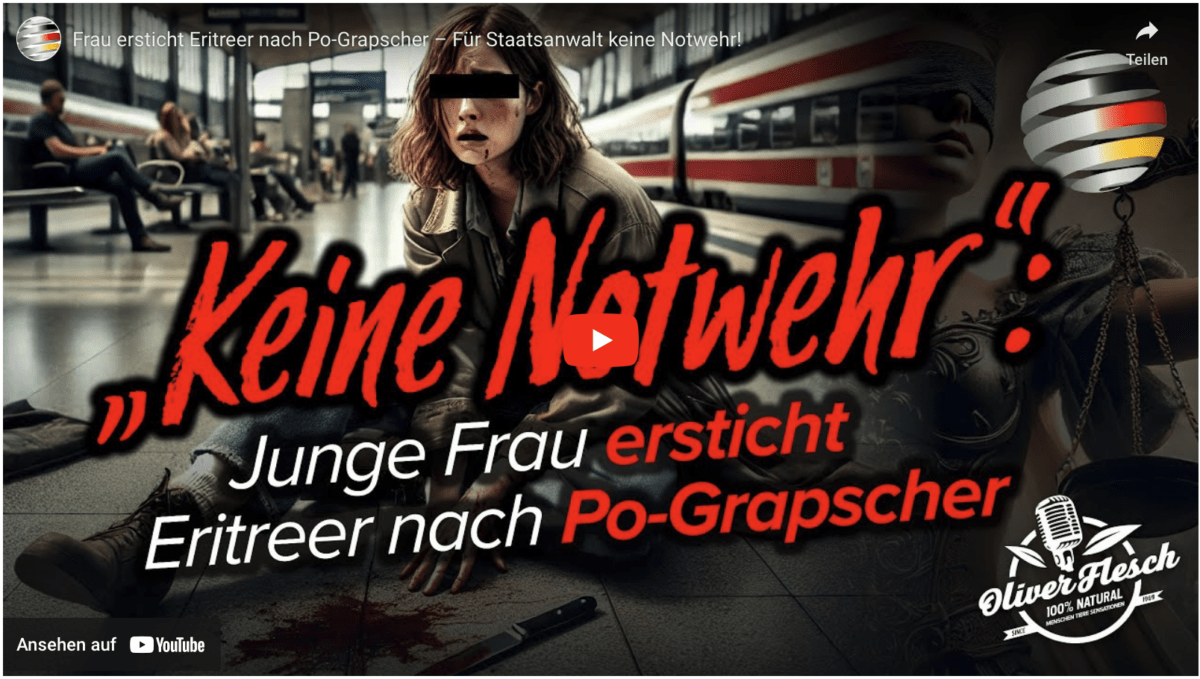 Frau ersticht Eritreer nach Po-Grapscher – Für Staatsanwalt keine Notwehr!