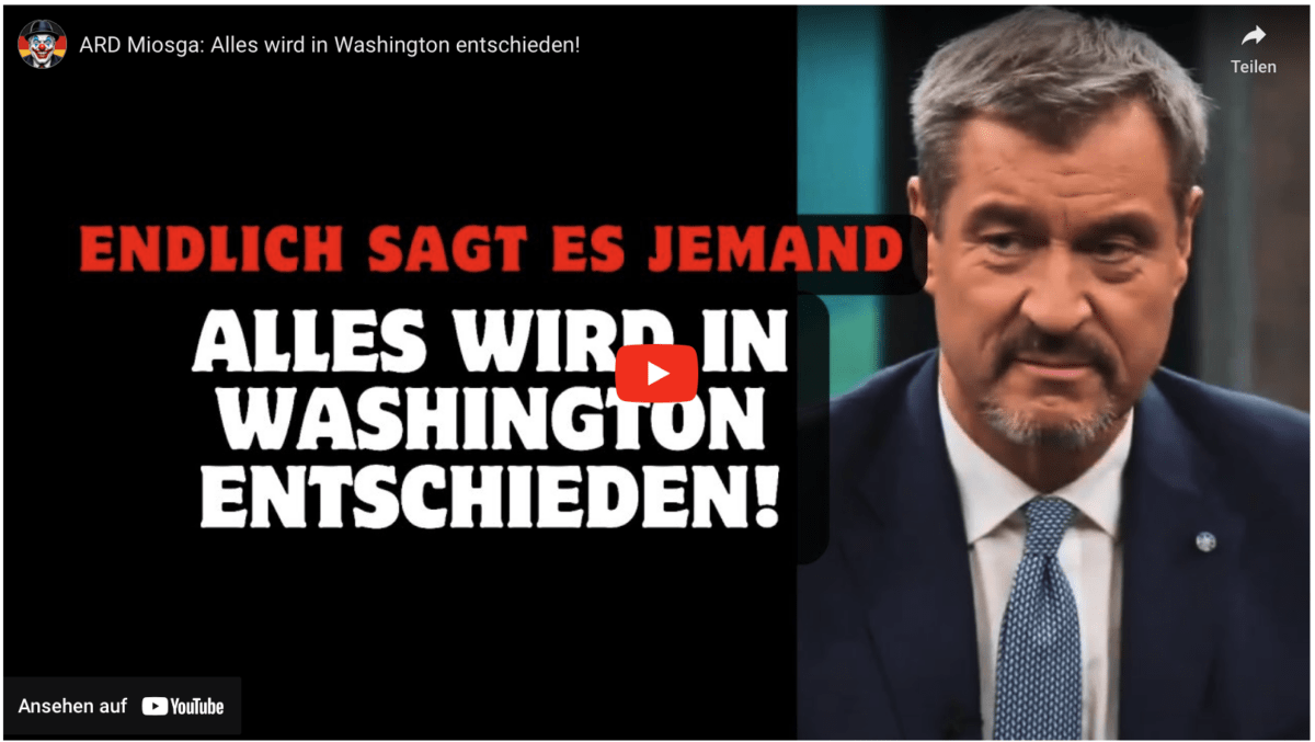 ARD Miosga: Alles wird in Washington entschieden!