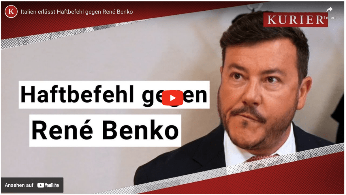 Italien erlässt Haftbefehl gegen René Benko