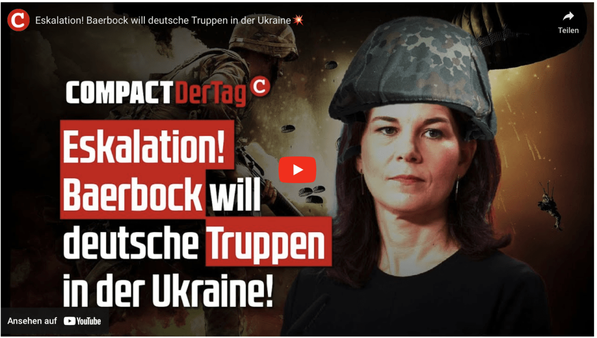 Eskalation! Baerbock will deutsche Truppen in der Ukraine