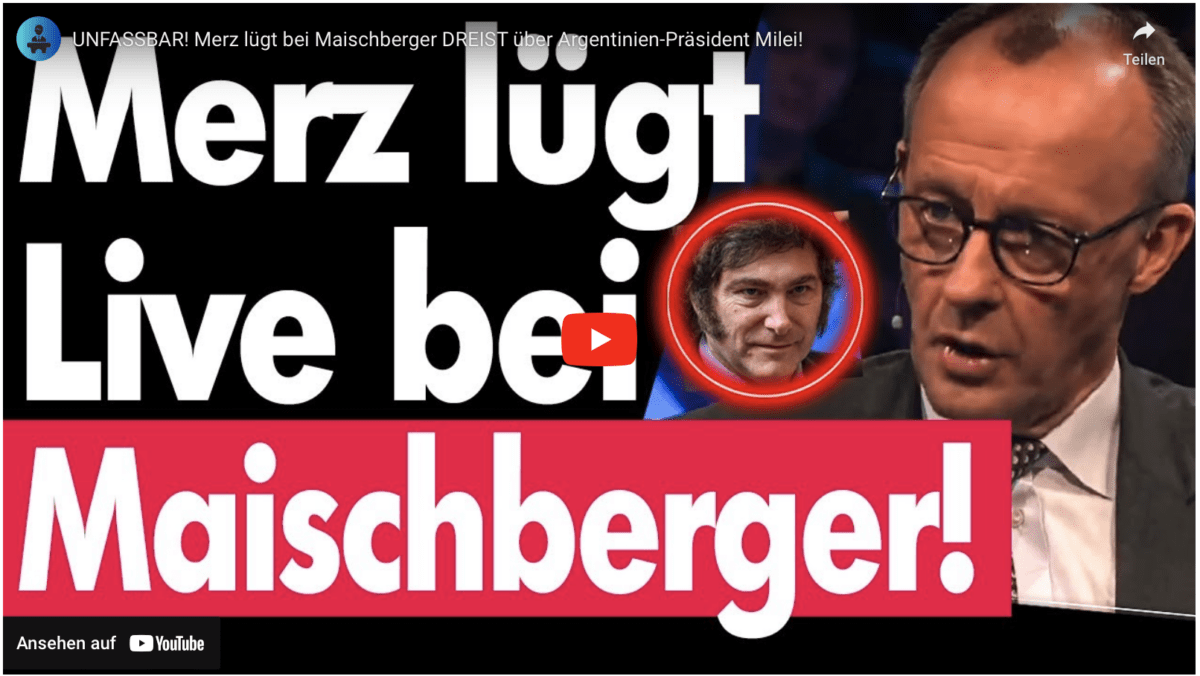 UNFASSBAR! Merz lügt bei Maischberger DREIST über Argentinien-Präsident Milei!