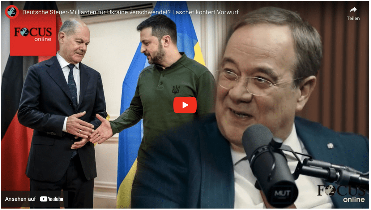 Deutsche Steuer-Milliarden für Ukraine verschwendet? Laschet kontert Vorwurf