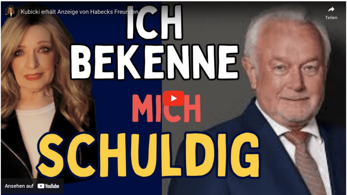 Kubicki erhält Anzeige von Habecks Freunden