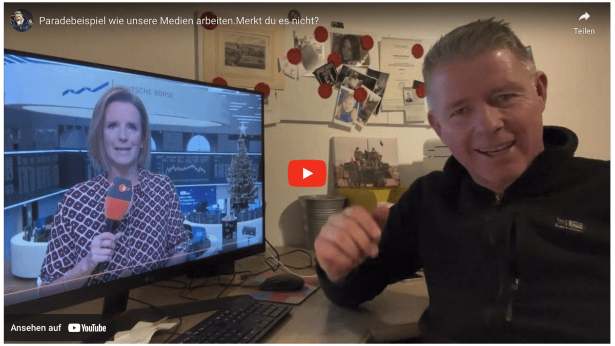Paradebeispiel wie unsere Medien arbeiten.Merkt du es nicht?